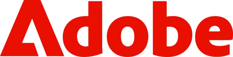 adobe wordmark red
