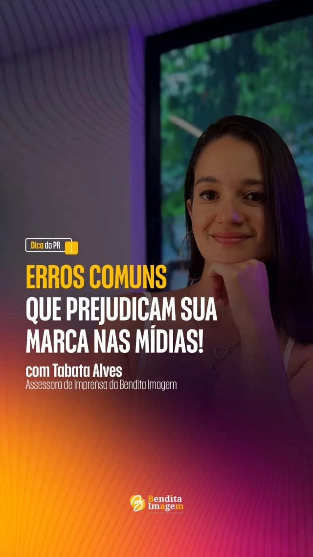 Erros básicos? Aqui não! Acredite, pequenos deslizes podem comprometer a credibilidade do seu negócio. Pautas genéricas fazem sua marca passar despercebida, prometer algo e não cumprir impacta o seu relacionamento com a imprensa, e não estar preparado para uma crise pode gerar danos irreversíveis. Sua marca merece ser reconhecida pelo que tem de melhor, e uma estratégia de PR bem estruturada faz toda a diferença! 🚀 Na Bendita Imagem, ajudamos você a construir autoridade, fortalecer sua reputação e garantir que sua mensagem chegue ao público certo, do jeito certo. 💡 Está pronto para elevar sua marca ao próximo nível? Entre em contato e descubra como transformar sua identidade e se destacar no mercado! #Jornalismo #TimeBenditaImagem #BenditaImagem #RP #AssessoriadeImprensa #RelaçõesPúblicas #Genteboaseconecta