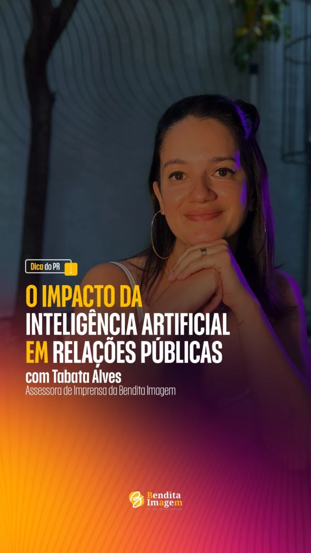 Já se perguntou se a Inteligência Artificial vai substituir a profissão de Relações Públicas? 🤖 Esse pensamento é comum… Mas e se, em vez de temer, você aprendesse a usar a IA como uma aliada poderosa para potencializar seus resultados e entregar ainda mais valor aos seus clientes? 🔍 Dê o play no vídeo e descubra como transformar essa tecnologia em uma vantagem estratégica. #BenditaImagem #RelaçõesPúblicas #AssessoriaDeImprensa #ComunicaçãoEstratégica #TimeBenditaImagem