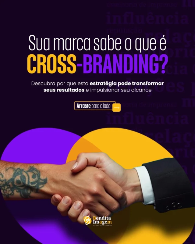 Sua marca ainda faz tudo sozinha? Se sim, talvez você esteja perdendo alcance, relevância e até reputação. O Cross-branding é uma das estratégias mais inteligentes no marketing atual: quando duas marcas se conectam estrategicamente para crescer juntas, sem precisar criar um novo produto ou serviço. Quando marcas de nichos diferentes e públicos distintos, mas com objetivos em comum se unem, o resultado não poderia ser outro: Visibilidade ampliada, credibilidade fortalecida e novos clientes na mesa. No carrossel de hoje, mostramos: ✔️ A diferença entre co-branding e cross-branding ✔️ Cases reais da Bendita Imagem com Flow Studios, Digitalks Expo e MIT ✔️ Como sua empresa pode aplicar a estratégia (mesmo sendo pequena ou média) 👉 Deslize para entender como uma boa parceria pode mudar o jogo. E se quiser aplicar isso com a sua marca, já sabe com quem falar. 😉 #CrossBranding #MarketingEstrategico #RelacionamentoComMarcas #AutoridadeDeMarca #BenditaImagem #ReputacaoCorporativa #ParceriasQueCrescem #ComunicacaoComPropósito