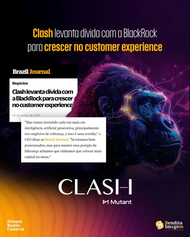 US$ 75 milhões para acelerar a expansão em GenAI e Customer Experience. Essa foi a notícia que a Clash, cliente Bendita Imagem, anunciou em entrevista exclusiva para o @braziljournal Na matéria, Ale Bichir, CEO da @weare_clash contou ao jornalista Pedro Arbex sobre a trajetória da holding e os próximos passos desta nova fase de crescimento, o resultado foi uma publicação que posiciona a empresa na vanguarda do mercado. Para o #TimeBenditaImagem grandes conquistas devem ser compartilhadas estrategicamente para fortalecer a reputação da marca. Nosso trabalho é transformar marcos de negócio em narrativas de impacto. Se você valoriza os resultados alcançados pela sua empresa e quer comunicar as conquistas da marca para veículos realmente relevantes, a hora é agora. Vamos conversar. #Clash #Mutant #RelaçõesPúblicas #ComunicaçãoCorporativa #LiderançaDeOpinião #GenAI #CX #AssessoriaDeImprensa #BrazilJournal #BenditaImagem #Reputação
